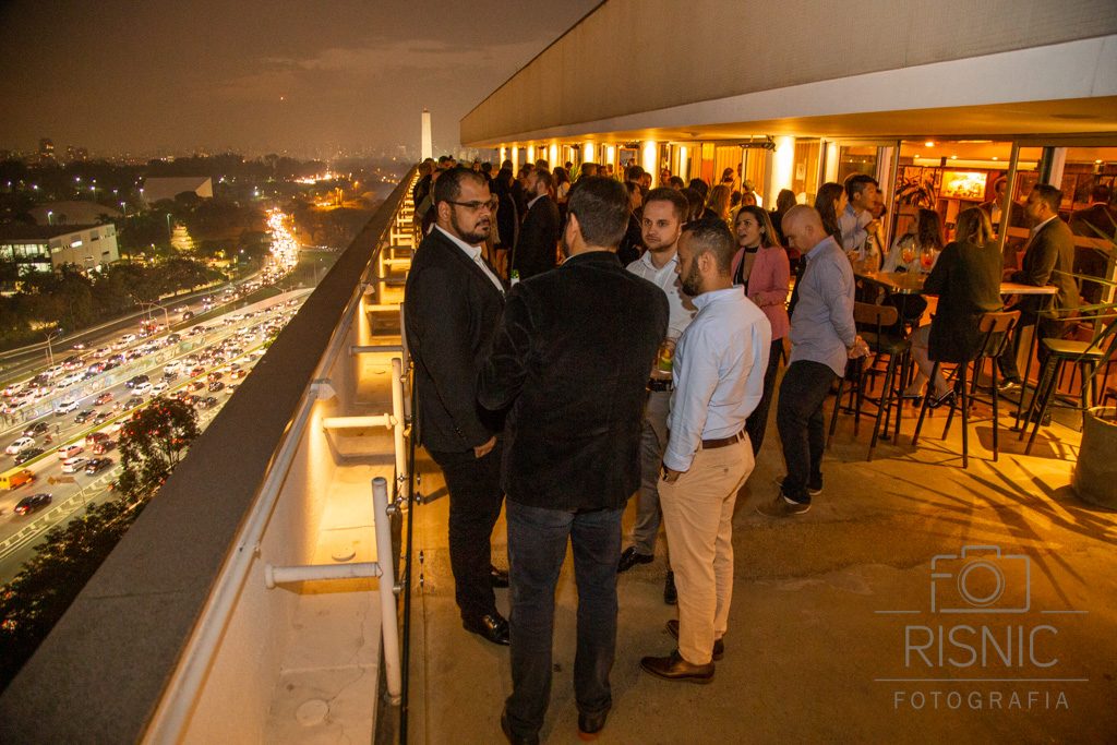 Evento Corporativo da ALD Automotive realizado no Bar Obelisco. Na foto temos a vista panorâmica de São Paulo