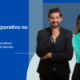 Montagem de imagem com retrato corporativo de um homem e uma mulher, a respeito de retrato corporativo para linkedin